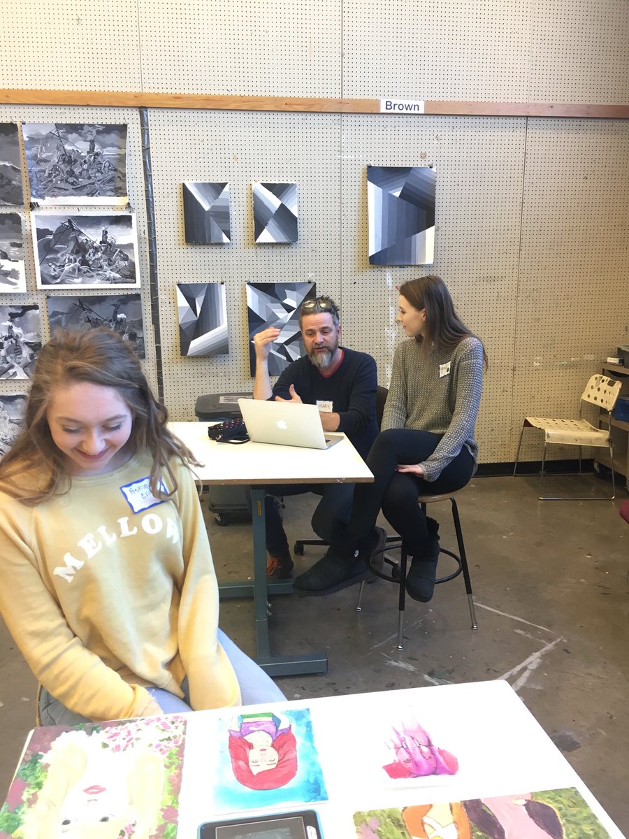 AP Studio art students emerging into JCCC Portfolio Day! Thanks <a href="/markcowardin/">Mark Cowardin</a> for a wicked cool experience!!
