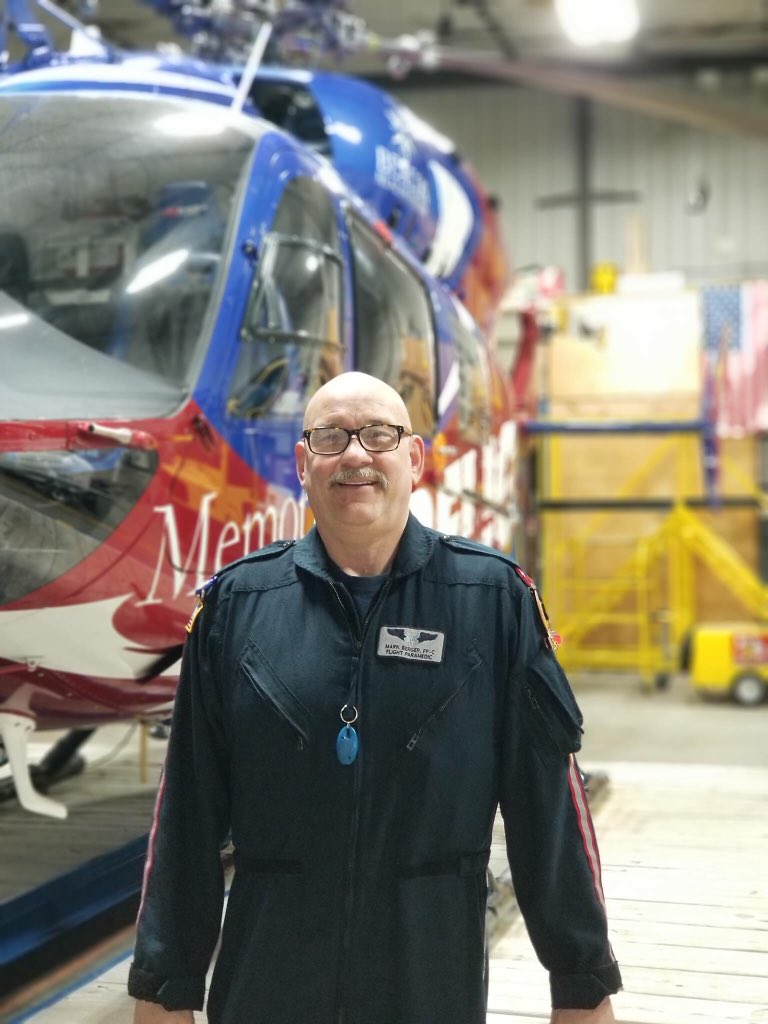 MemorialMEDFLT's tweet photo. Meet flight Paramedic Mark. He has been a Medic for 24 years, a Flight Paramedic for 10 years with MedFlight. He is a Certified Flight Paramedic. Personal interest include, hunting, running, spending time with his wife of 31 years and following the preaching of Jesus. https://t.co/PwtHPMlPBy