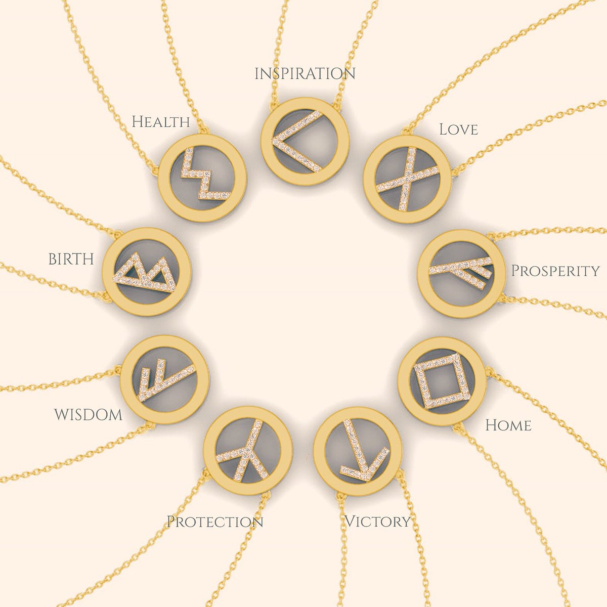 HargreavesSthlm's tweet photo. Gold, diamonds and powerful ancient symbols all at the same time?! Don’t mind if I do! These are about to land in our webshop so keep your eyes open. #hargreavesstockholm @Fairmined #fairmined #gold #diamonds #runicalphabet #runes #pendant #goldpendant #scandinaviandesign https://t.co/5cvrzV66U2