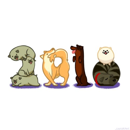 tumblr's tweet image. Happy Year of the Dog! 🐶 tumblr.co/6018DuMXr #ChineseNewYear (by @jungdraws)