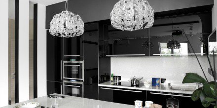 QCDesignSchool's tweet photo. We are all for moody spaces, but a black kitchen is out of our comfort zone! What do you think... is it a yay or nay? #QCDesignSchool https://t.co/YrRIsueSVx