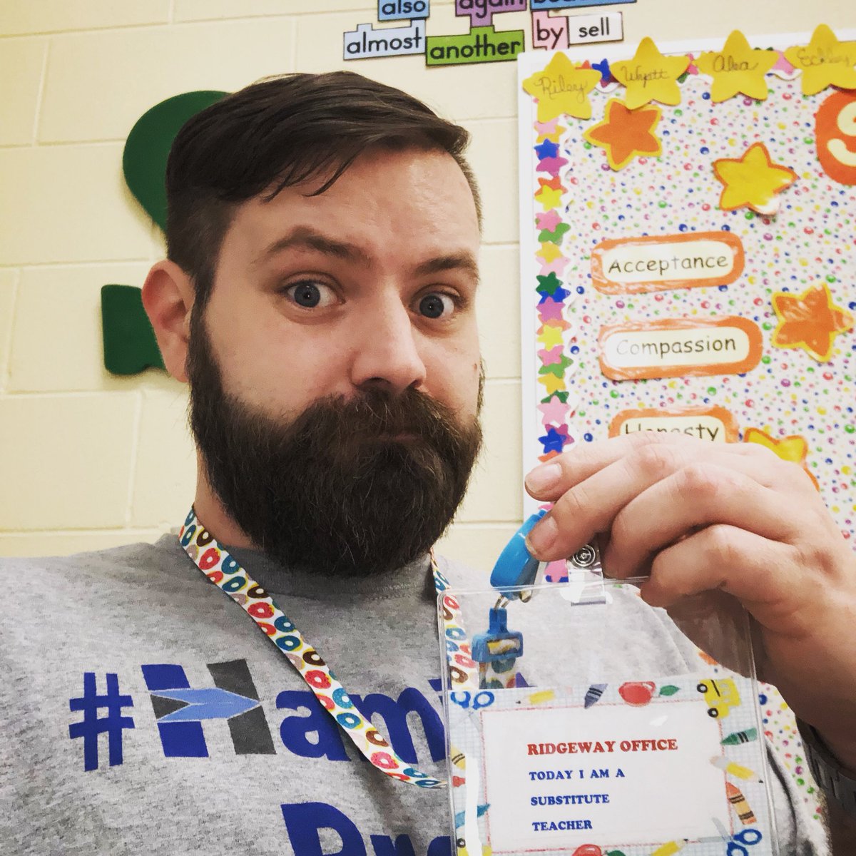 MrWoodsHCS's tweet photo. When you sub at the same place so much they give you your own badge 😁😎 https://t.co/n5CiRcXQjr
