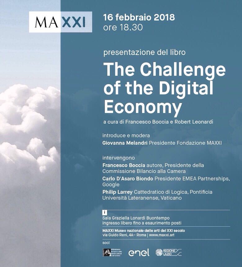 GioMelandri's tweet photo. Dai luoghi della mente con #HaraldAtmanspacher e #RobertoCasati >>https://t.co/Kwxq4aCAU0… alle nuove sfide della #DigitalEconomy con @F_Boccia, @carlodasaro e #PhilipLarrey >>https://t.co/t9Y5JhIhzu…. Tra poco ti aspettiamo al MAXXI con due incontri da non perdere! https://t.co/jI8QIkFyRi