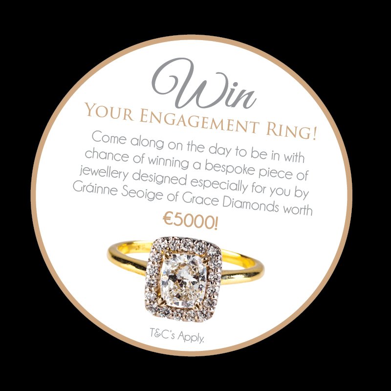 Join us at our Wedding Showcase this Sunday from 1-5pm and be in with a chance of winning an engagement ring or piece of jewellery worth €5000 with <a href="/GraceDiamondsIE/">Grace Diamonds</a> &amp; <a href="/SoHotelsIreland/">Só Hotels</a>. By appointment only, call 061 335566
