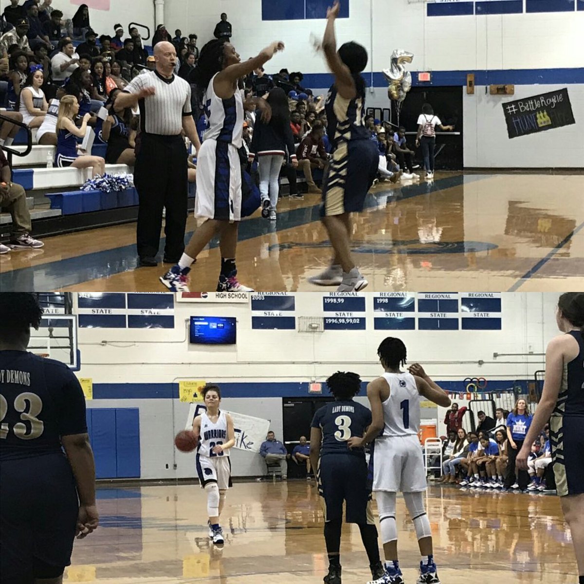 cyrus_kelvin's tweet photo. @NCHSAA ..in @WilsonSchoolsNC #CountyRivalry games for #BraggingRights are intense!
#WarriorNationπ hosted #archrival @FikeNews' Goldenππsquad & #IntensityReigned!
Impressed by the #UnityCheer!
Afterall, we are #OneSchoolSystem!
#MOJOuKnow #DemonLegion #SeniorNight2018 https://t.co/fs21MwU9rg