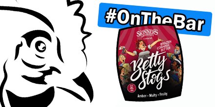 Fresh #OnTheBar <a href="/Skinnersbrewery/">Skinners Brewery</a> <a href="/betty_stogs/">Betty Stogs</a> get that #FridayFeeling #REALALE