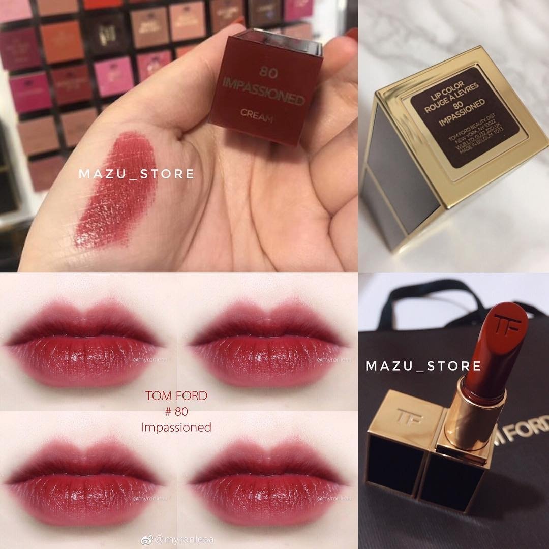 Цум том форд. Tom Ford impassioned помада. Tom Ford Lip Color impassioned. Tom Ford Lip Color свотчи. Том Форд 80 impassioned.