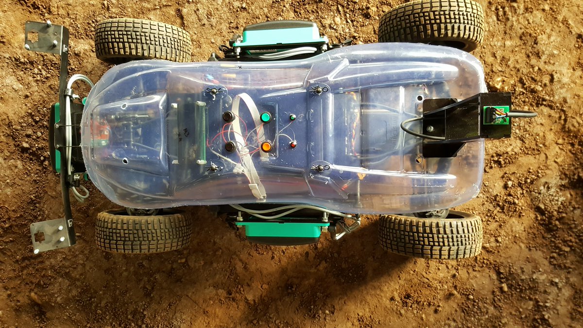 ERIC_HAU_FR's tweet image. We've just finished attaching and fettling our new body shell for ERIC! He'll look even better when he's painted and covered in stickers! 🤩 🤩 🤩 #fieldrobotevent #harperadamsuniversity