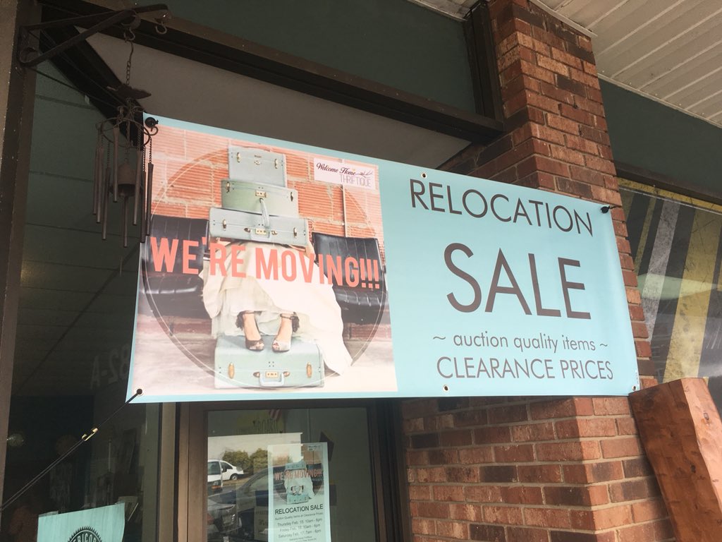 Thriftique182's tweet image. DAY 2 of our #RelocationSale is TODAY 10am - 6pm!