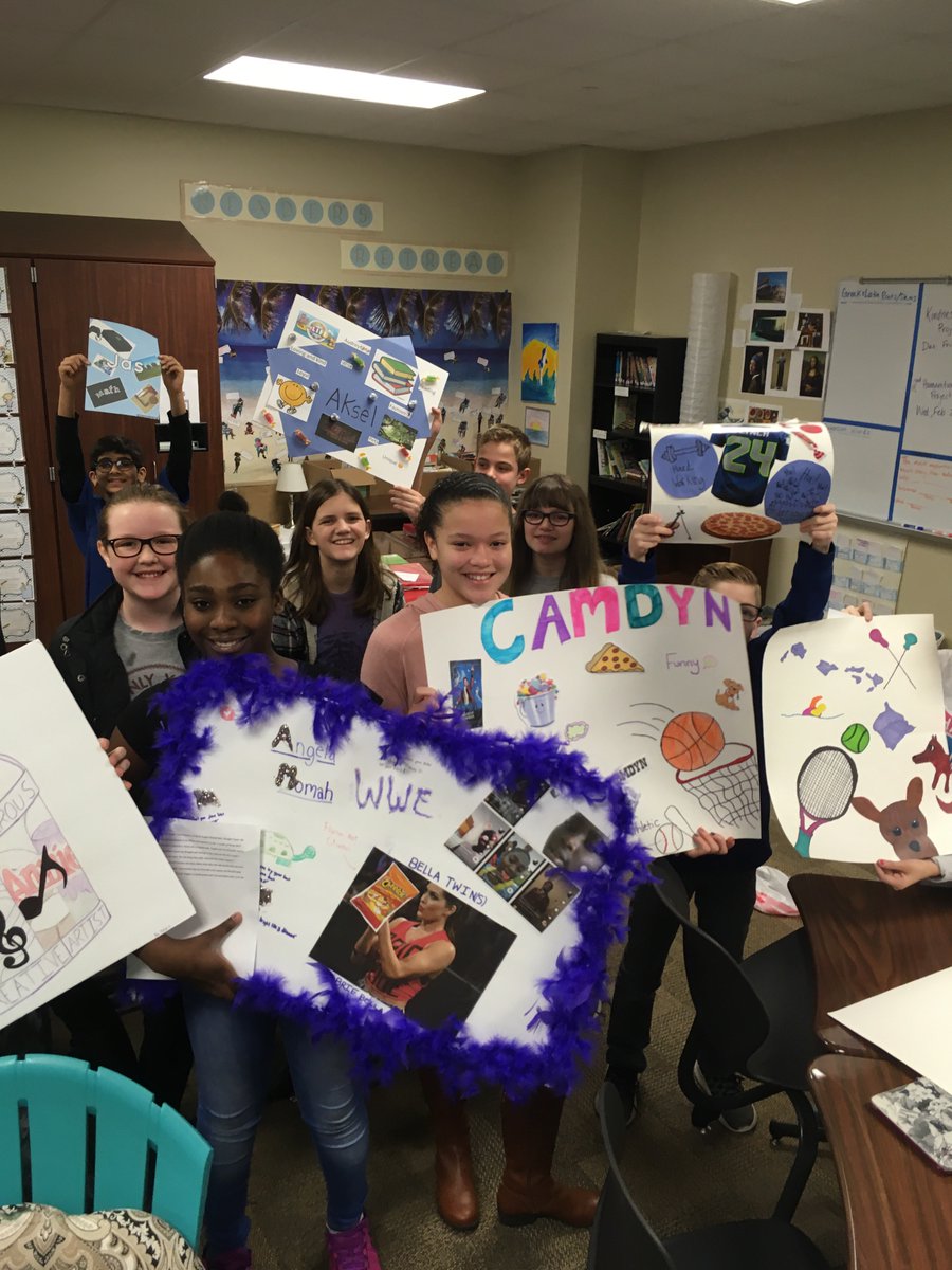 Ss secretly researched a classmate’s interests and created gifts for each other to highlight their uniqueness #RAKweek18 <a href="/HJHPanthers/">HIJH Panthers</a> #kind