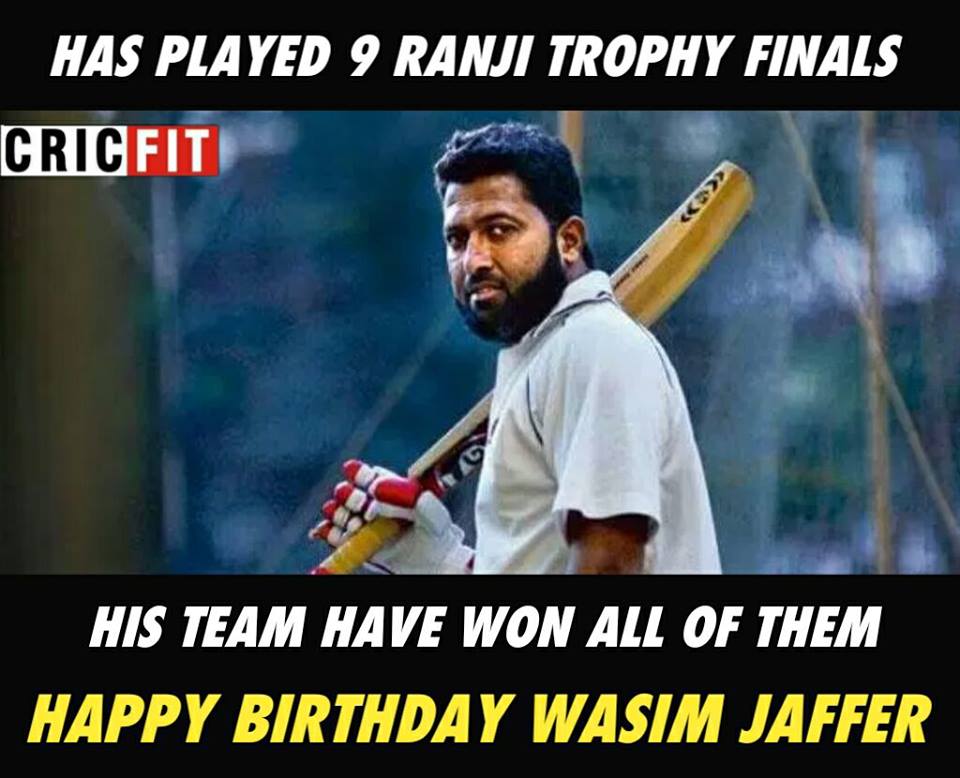 Happy Birthday Wasim Jaffer ! 