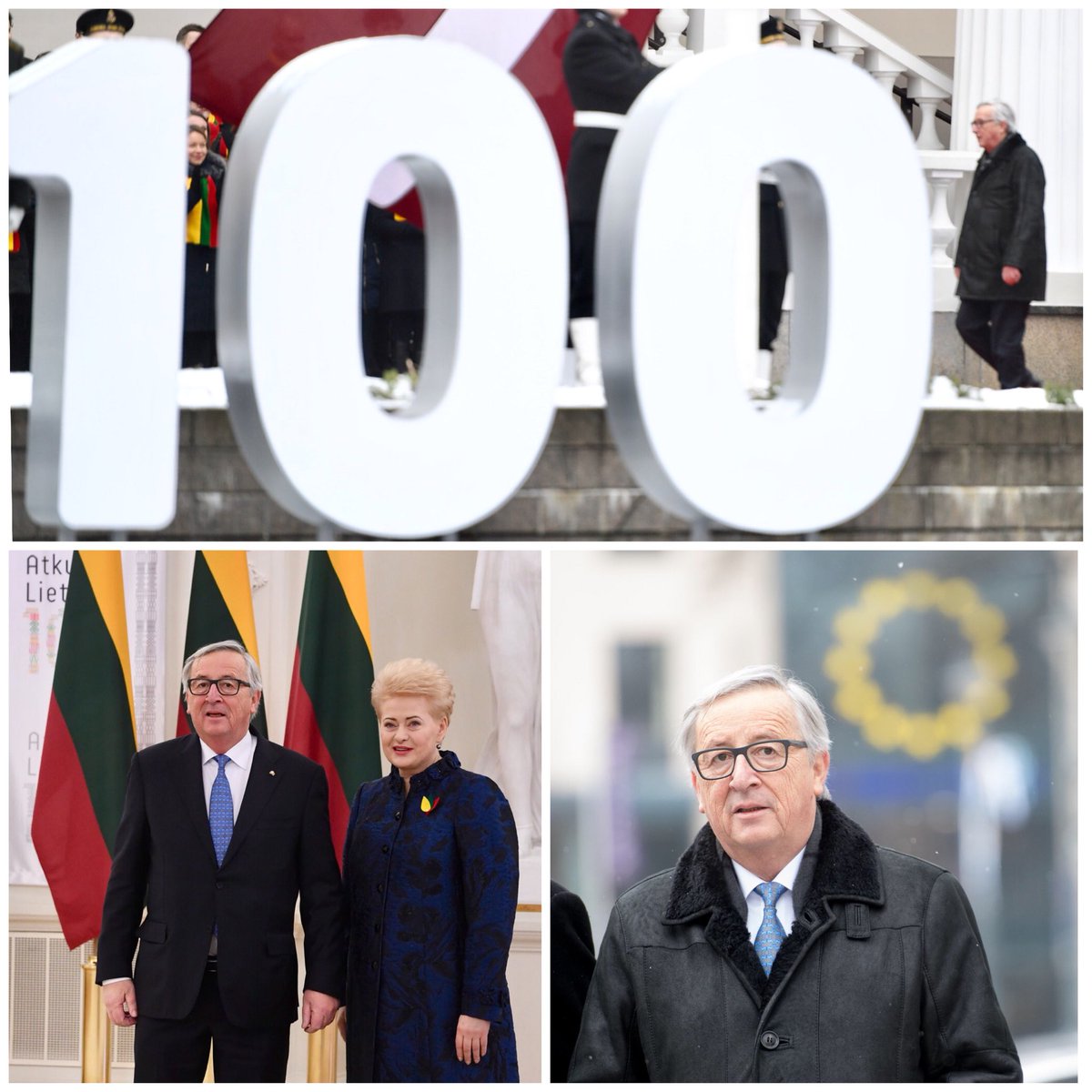 Delighted and honoured to be in #Vilnius to celebrate 100 years of Lithuanian independence. I am inspired by the strength of your nation and the courage of your people. And I am proud of your leading role in our #Union – long may it continue. Šimtmečio linkėjimai LIETUVAI! #LT100