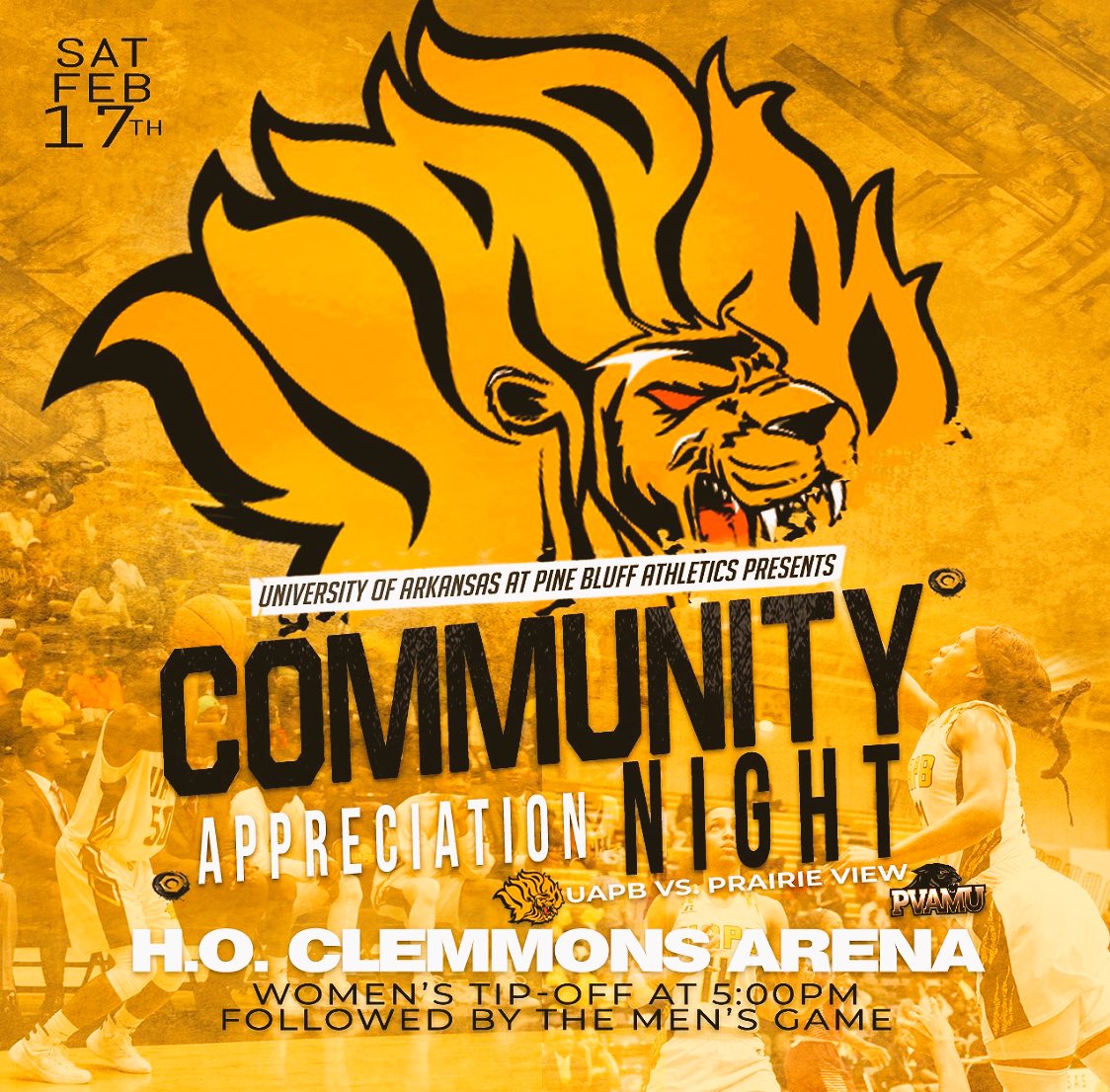 Your_REGAL_ness's tweet photo. 🏀IT’S ALMOST GAME TIME 🆚Prairie View A&M U
🏟H. O. Clemmons Arena
🗓Feb. 17, 2018
⏰5:00 PM Women Followed by the Men’s Game
📍Pine Bluff, Arkansas
🏟PACK THE HPER
🦁🦁 #UAPB_RYS18 #UAPB @UAPBLionsRoar #SectionM #LLO https://t.co/75Kxrie89Z