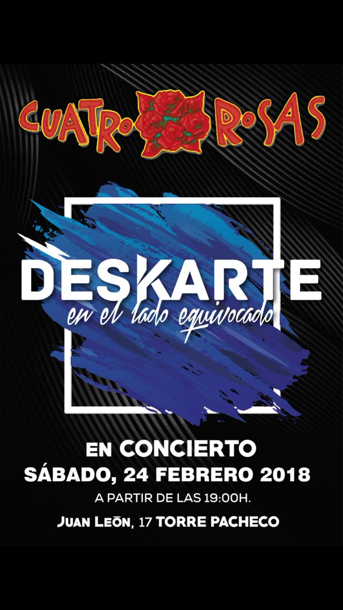 Esto no para! El próximo día 24 estaremos en Torrepacheco en el <a href="/Cuatro_Rosas/">4 Rosas</a> . Empezamos a partir de las 19.00. Os esperamos a todas!