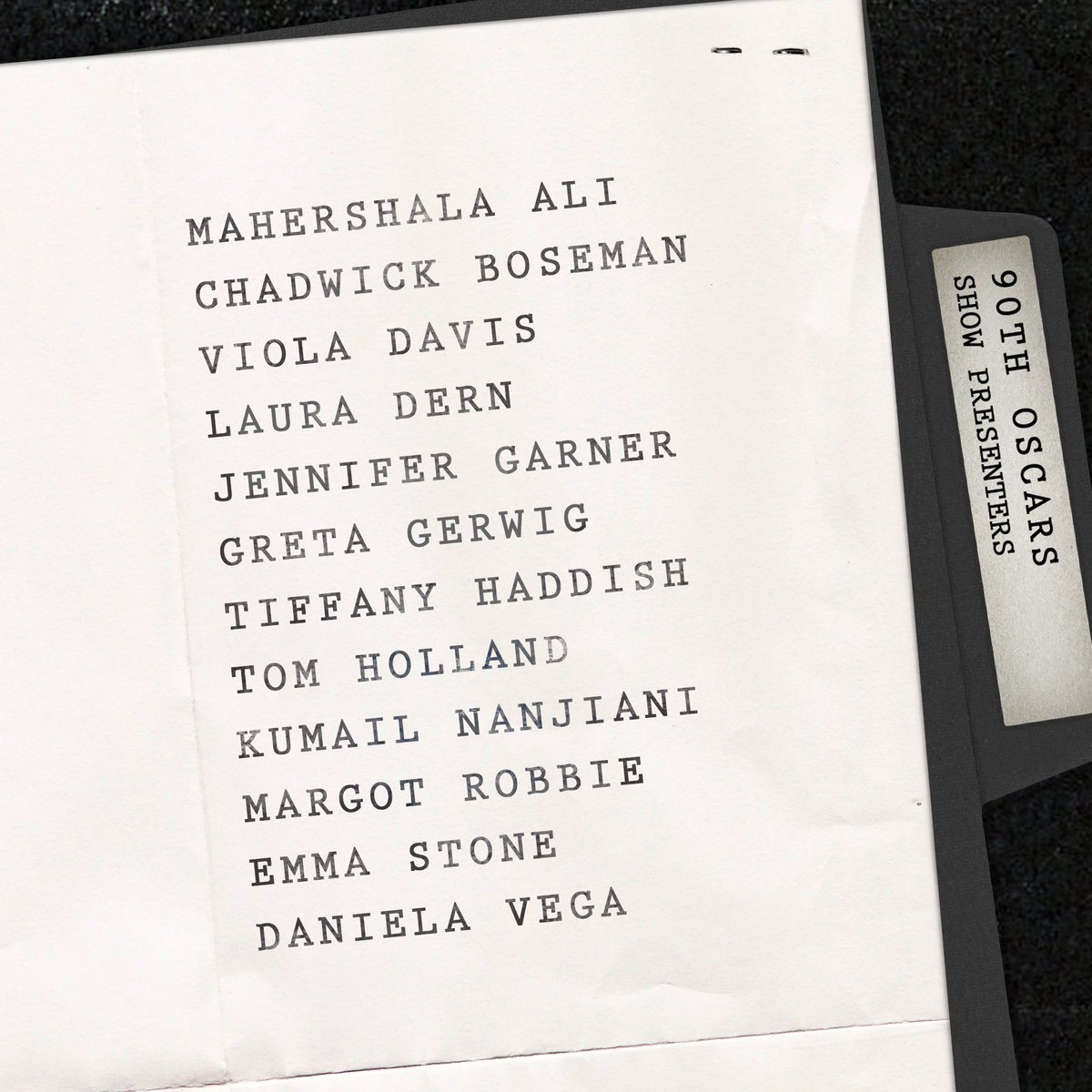 TheAcademy's tweet image. Meet our first 12 #Oscars presenters! And tune in on Sunday, March 4, to watch the show live.

osca.rs/90thPresenters