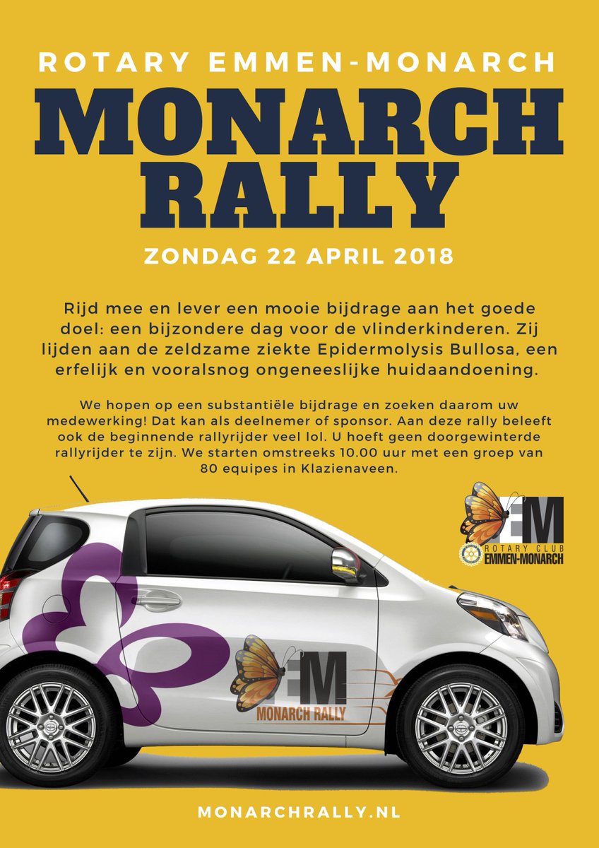 Zegt het voort! Zegt het voort!

Zondag 22 april is de Monarch Rally. U deelt dit goede nieuws voor ons? Klik op de link (bit.ly/monarchrallypo…) en haal de poster digitaal binnen. Printen en plakken!

BEDANKT!!!