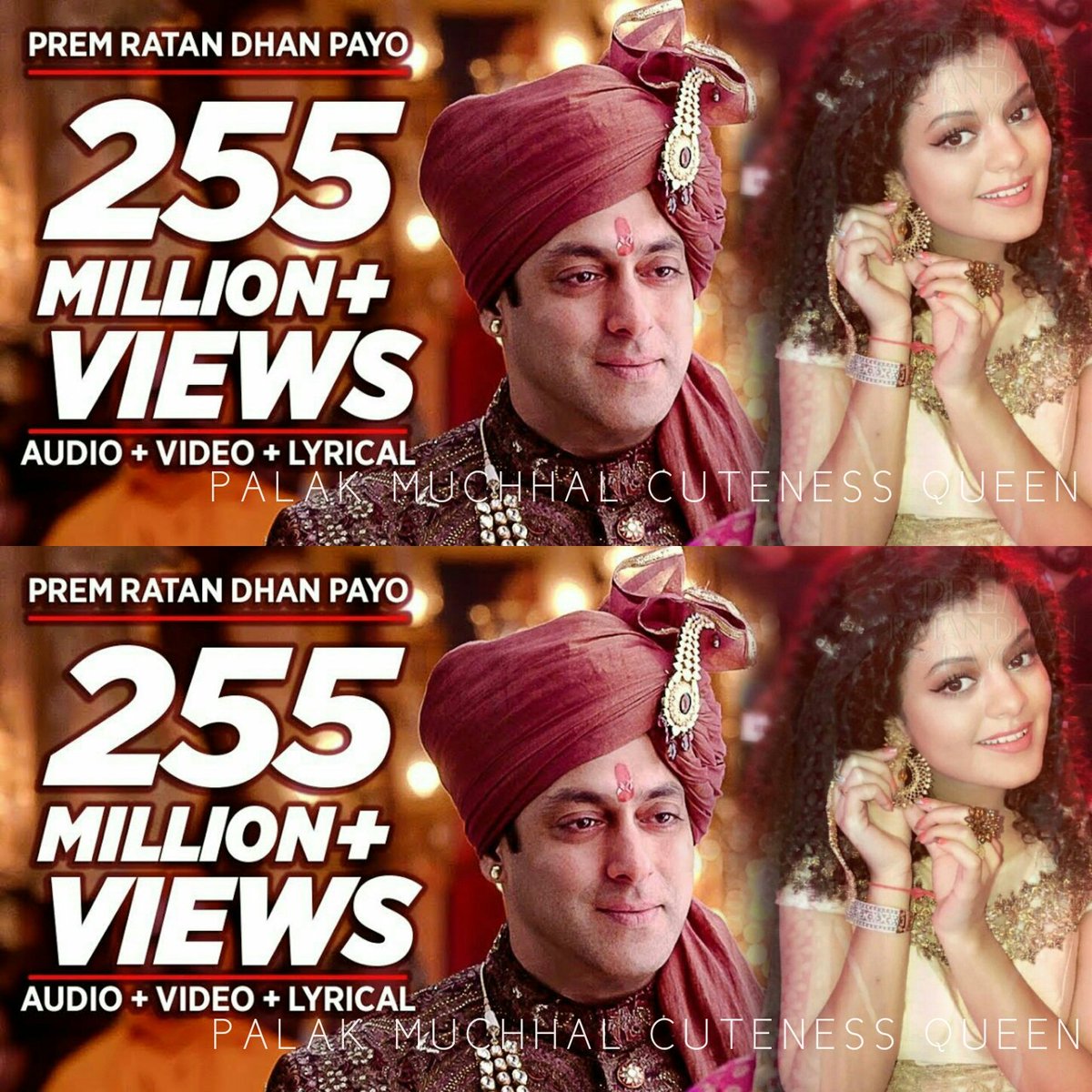 Palakm_CutenessQueen (@palakmuchhal3fc) on Twitter photo #PRDPtitletrack crosses 250 million+ views
<a href="/palakmuchhal3/">Palak Muchhal</a> ❤
#beingsalmankhan #sonamkapoor #PRDPtitletrack crosses 250 million+ views
<a href="/palakmuchhal3/">Palak Muchhal</a> ❤
#beingsalmankhan #sonamkapoor