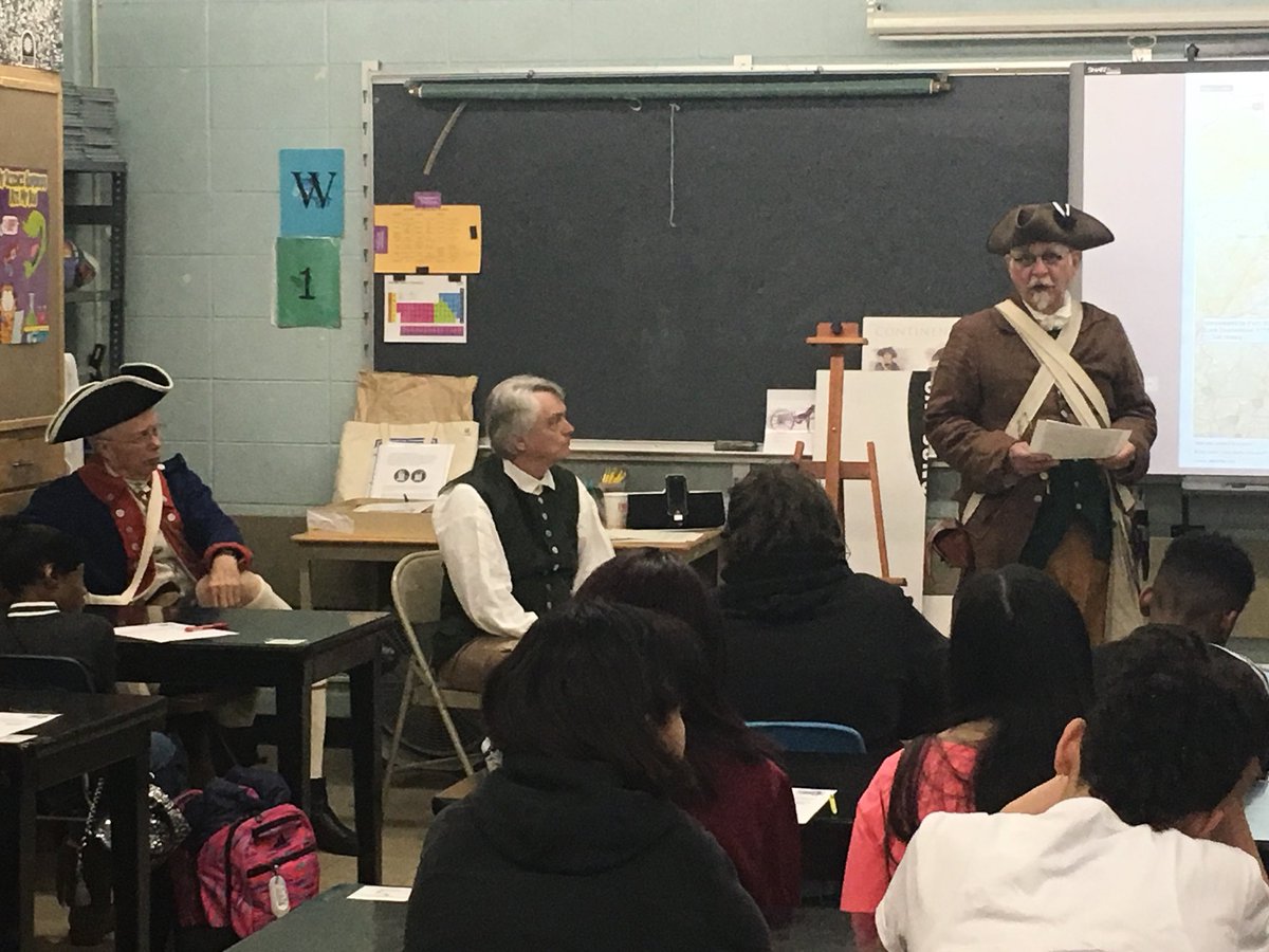Wbarton11's tweet photo. The Sons of the American Revolution are visiting and presenting to the Athena 7th grade students!@GreeceCentral @Diane_Boni @jfulkerson_atms @ATHDRichardson https://t.co/VnHMDOnNHr