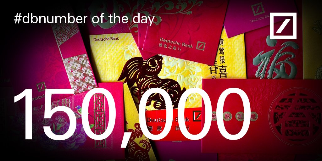 Deutsche Bank On Twitter Dbnumber Of The Day 150 000 Every