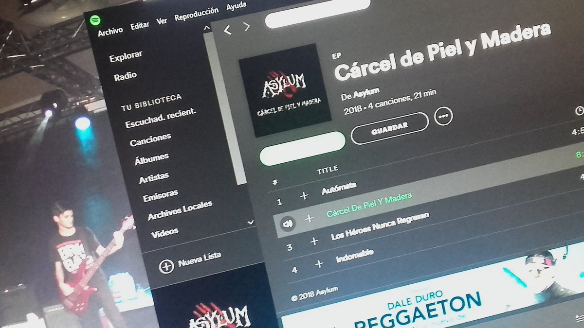 asierladi's tweet photo. Ya estaría señores, los @asylum_rock  estamos en Spotify con nuestro EP, Cárcel de Piel y Madera, les animo a que le den una oportunidad😊 https://t.co/FxOjptUW9W