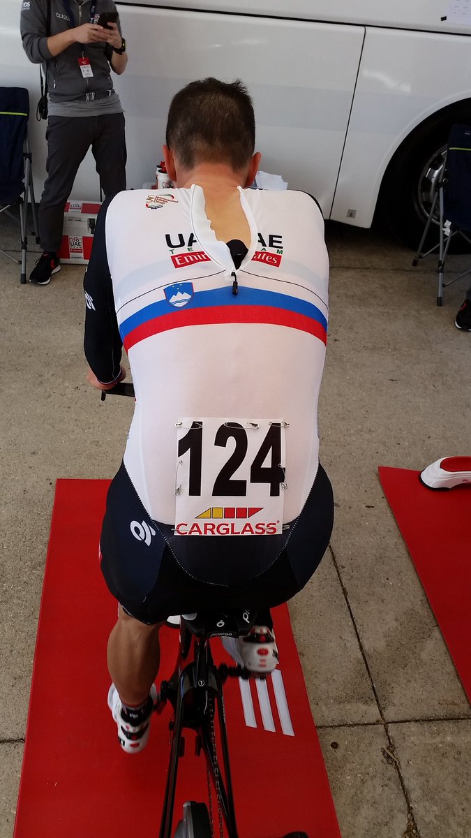 phmauduit's tweet photo. @TeamUAEAbuDhabi Warm up time for our Slovenian champion #JanPolanc @VAlgarve2018 https://t.co/XgxhtNmNNu