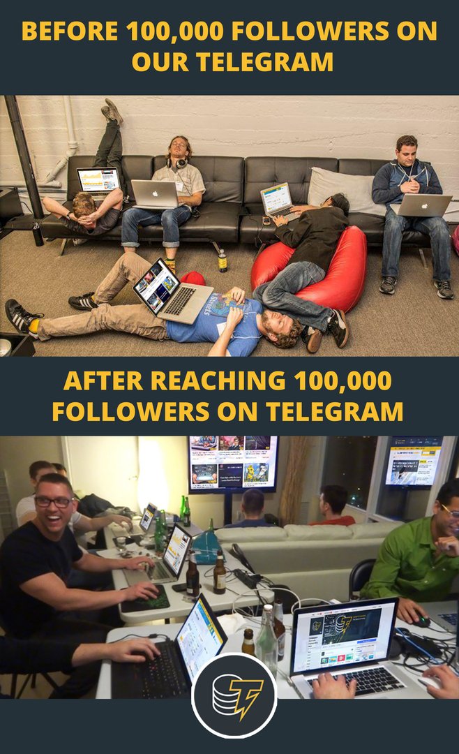 Cointelegraph's tweet photo. Hey, guys! Our boss has promised us a big party when we reach 100,000 members on our Telegram channel! So please, support us! We are working hard and really need this party. https://t.co/HVwsVR7j4z https://t.co/rxfoktot95