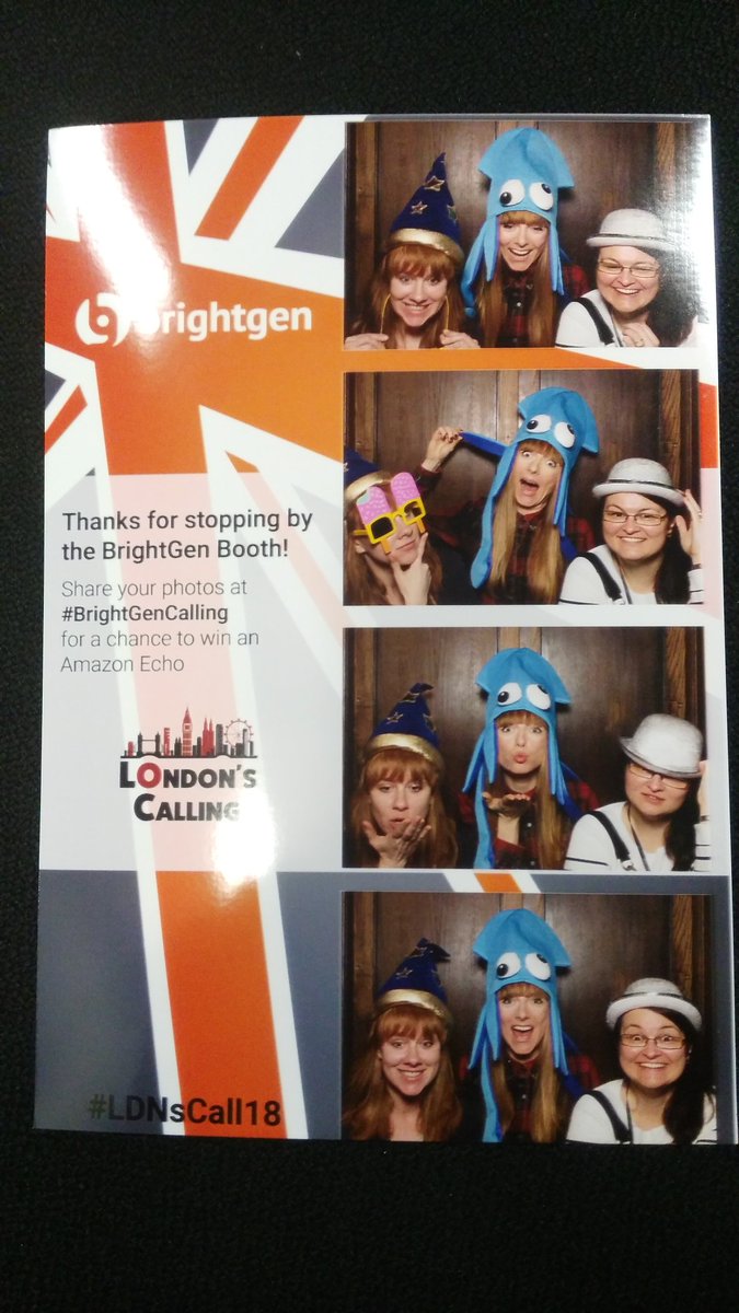 schdaephyie's tweet photo. I met @tatikprice a few years back at the classroom class #211 and #BrightGenCalling took a fun photo for us at #LDNsCall18 Thank you #SalesforceOhana #networking https://t.co/dE20Hzupuq