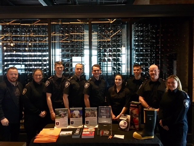 townofeg's tweet photo. ECSS and Milestones raised $475 for York Region Children’s Fund during the celebrity server fundraiser! Firefighters joined staff to serve over 100 guests and shared fire and life safety tips. Thank you to everyone who attended to support our community #EGProud https://t.co/gZRvUo86Qb