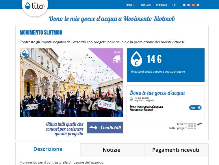 Giorno dopo giorno, 'la goccia scava la pietra'. 
Con #Lilo, il motore di ricerca solidale, un ulteriore modo per sostenere il Movimento <a href="/Slotmob/">Slotmob</a>: lilo.org/it/?utm_source… …