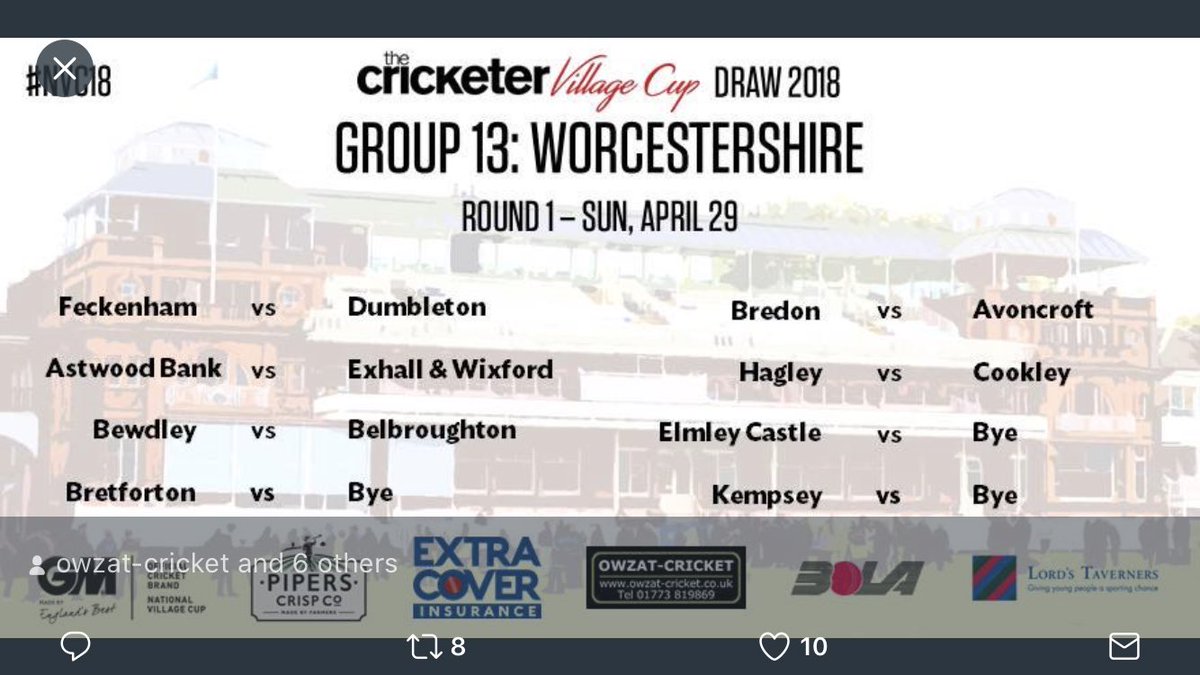 Bye for the Bret boys in the national village cup!