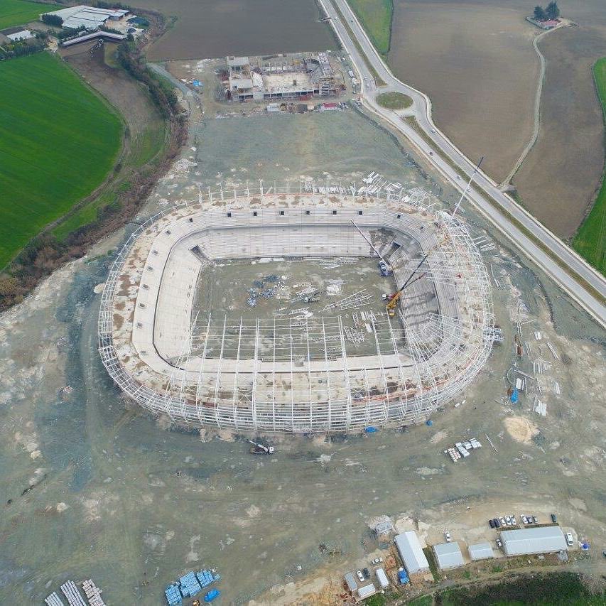 Stadyumlar on Twitter &quot;Hatay yeni stadyum inşaatında son durum. 🏗️…