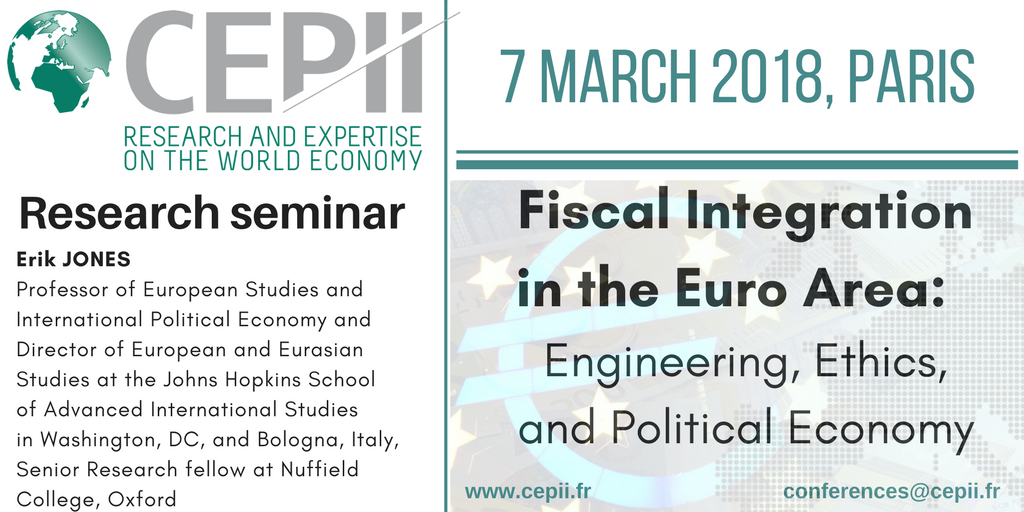 🇪🇺What are the pros and cons of deeper #EU #fiscalintegration? Is the #FiscalUnion a distant goal? Professor @Erik_Jones_SAIS will provide his views on the fiscal consolidation processes whithin the #Eurozone
Join us at @CEPII_Paris on 7 March ✅cepii.fr/CEPII/fr/evene…