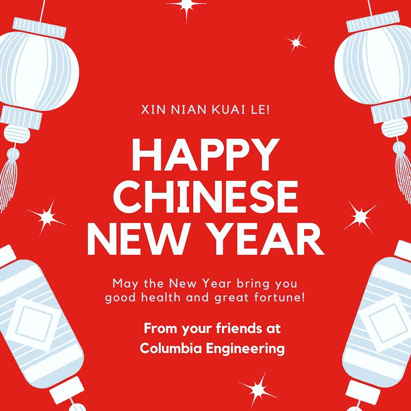 CUSEASGrad's tweet image. Happy Chinese New Year to our Chinese students, faculty, alumni, and all those celebrating! #chinesenewyear #yearofthedog #columbiaengineering #happychinesenewyear #columbiauniversity #columbiaalumni