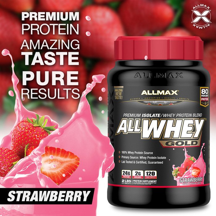 ALLMAX's tweet photo. Which flavor is your favorite from #ALLWHEYGold?
You won’t believe you’re drinking anything but an amazing freshly blended ice cream #proteinmilkshake! Available in 8 delicious flavors!
#ALLWHEYGold is a 100% #wheyprotein blend with 24g of #protein in every 30g serving. https://t.co/UCk9ZWltvc