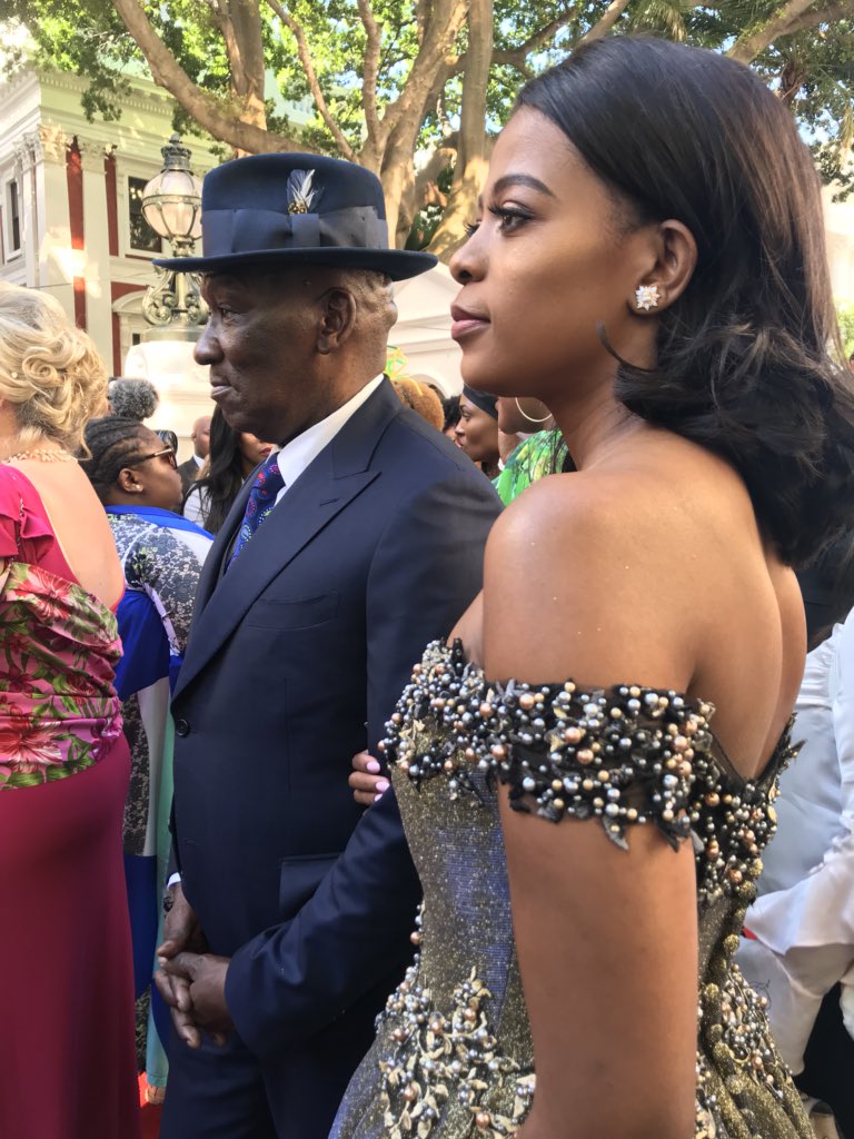 EWN Reporter on Twitter "#SONA2018 Bheki Cele and his wife have ... image