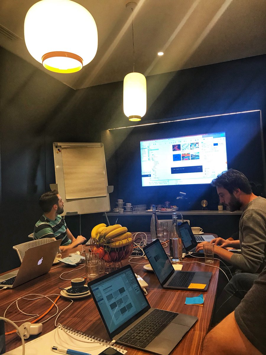 Mathilde_Leo's tweet photo. 3 years ago, I kept nudging @sebpowell to teach me how to use @sketchapp at work β today he's teaching a group of amazing product people all his tricks π #jamworkshops #makingjam #learnbydoing https://t.co/tVqvhRkFoF