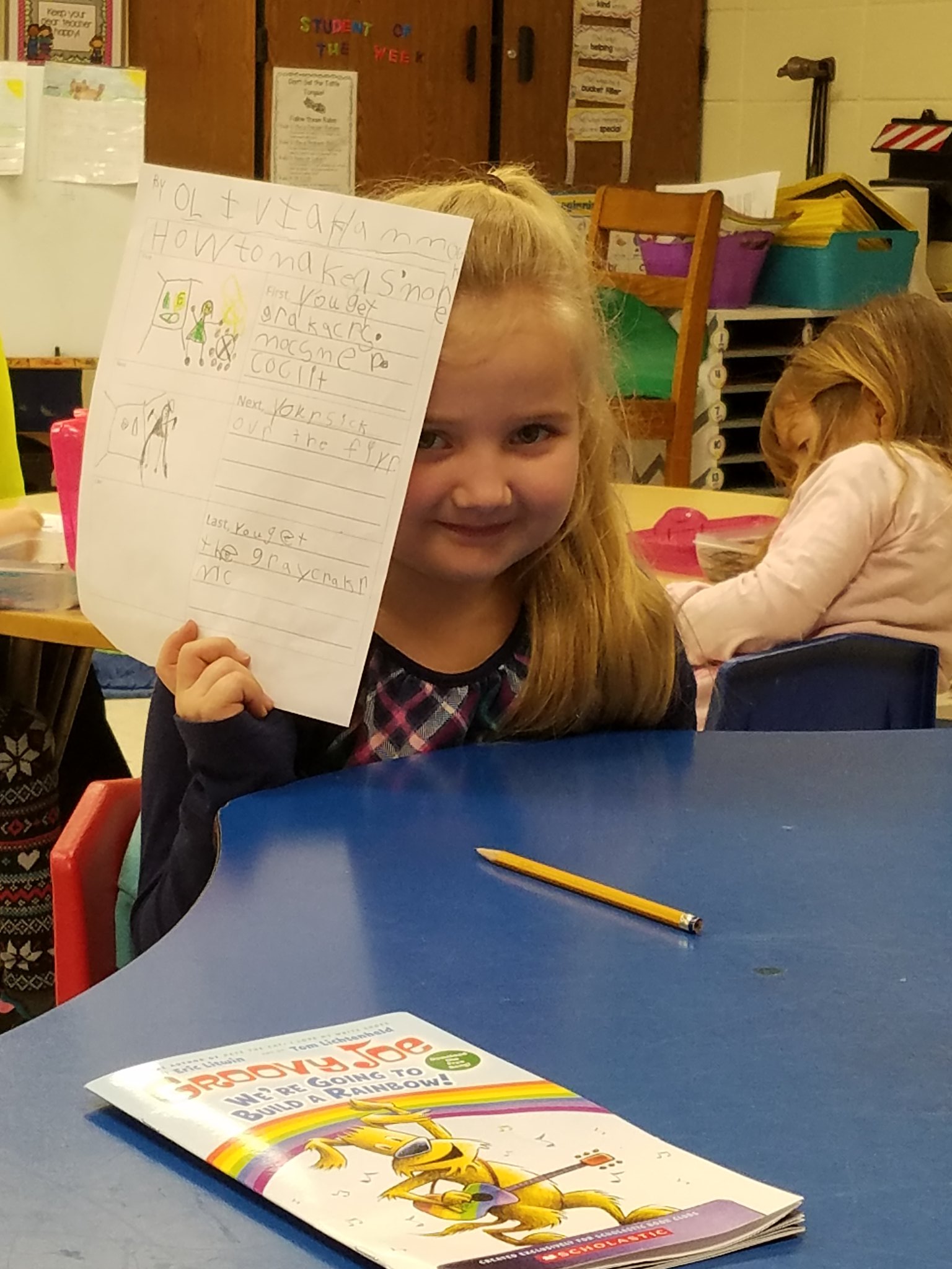 Potosi Elementary on Twitter "Kindergarteners are writing how to