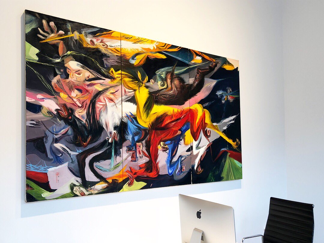 gallerypoulsen's tweet photo. Tomorrow is the last day of Mu Pan’s retrospective show “Battles Without Honor and Humanity”! .
#mupan #art #contemporaryart #oilpainting #acrylic #battlefield https://t.co/h7lnfLufRA