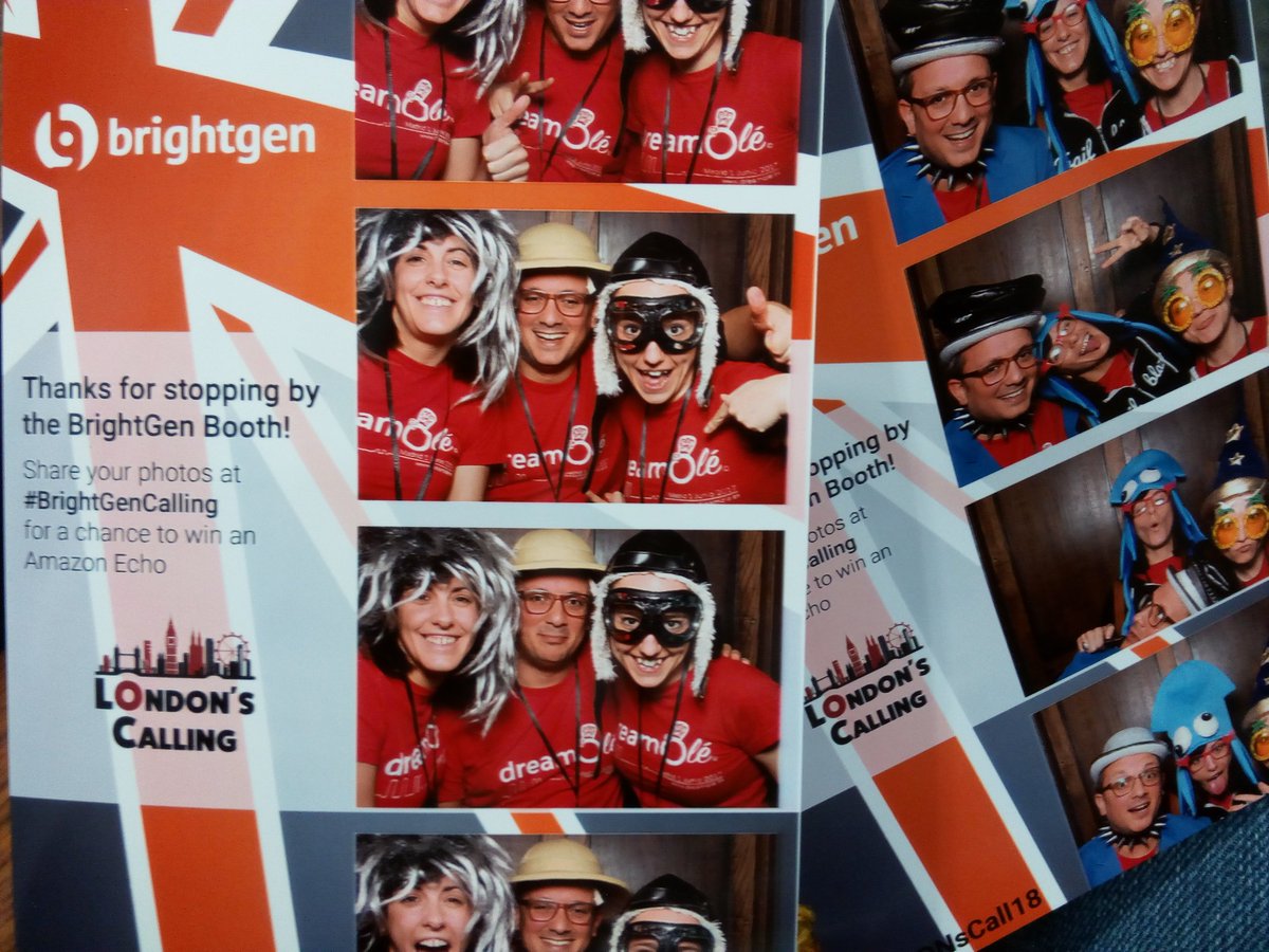 julipool's tweet photo. Such fun! Team @dreamOle__c at  #LDNsCall18 photo booth by #BrightGenCalling https://t.co/32BQLAUIOv