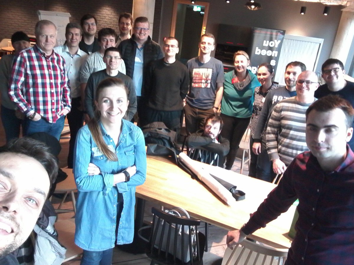 Here it is - the next #scrumvivalselfie from Lodz. Almost whole group with <a href="/pedrowaty/">pedrowaty</a> <a href="/Xebord/">Bartosz Janowski</a> <a href="/RadekLont/">Radek Lont</a> MichałMichałowski