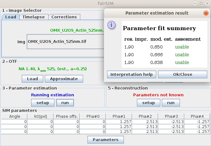 mueller_physics's tweet photo. Small updates to (2D) #fairSIM: Estimation of inter-angle intensity variations (check your alignment if they appear...) and somewhat more verbose feedback from the parameter fitting (don't blindly trust data with low modulation). https://t.co/dJ1QMlbkUE