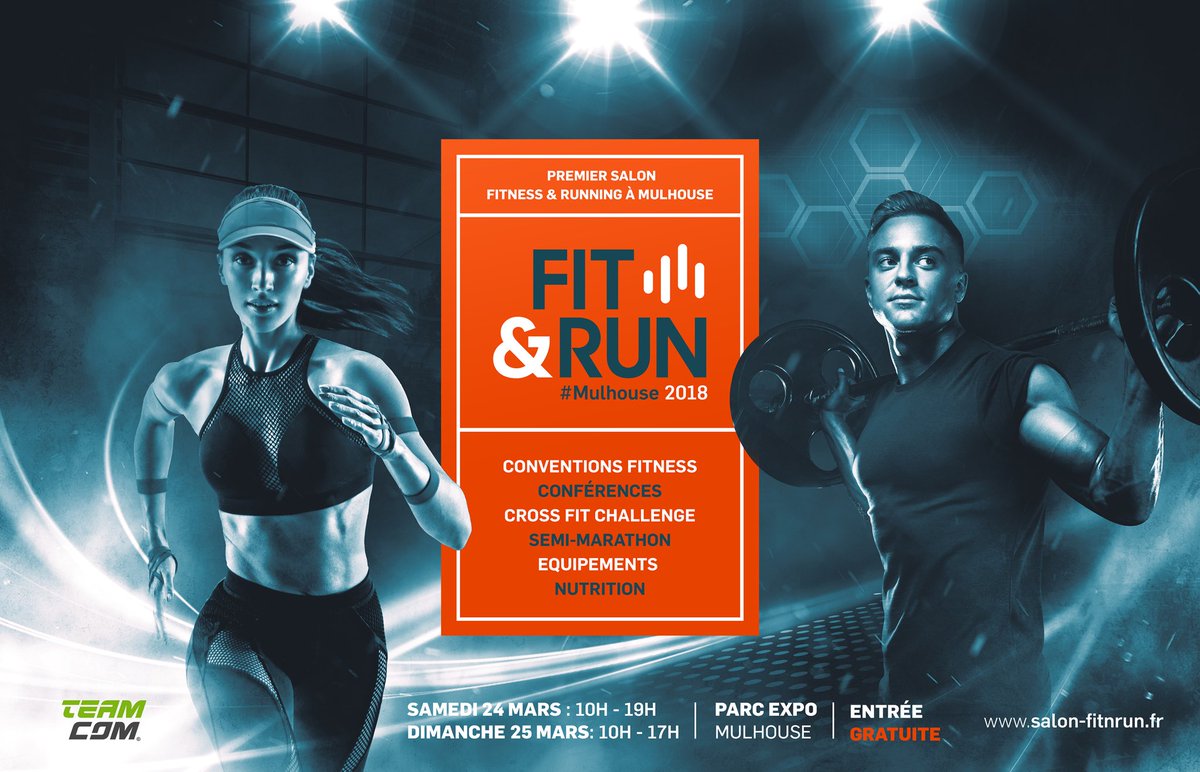 T’aimes le sport ? Le fitness ? Le Running ? Viens au salon Fit&amp;Run à Mulhouse !! Des conventions fitness, un challenge Cross Fit, un semi marathon, des conférences et des rencontres  ! #fitness #running #mulhouse