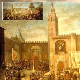 HuellasSevilla's tweet photo. La existencia de la Puerta ó "Arco de los Palos" que conectaba la medina con la alcazaba almohade, fue confirmada en las excavaciones de la acera de levante de la Catedral en 1996. Fue construida en época del califa Abū Yūsūf (1184-1199), con un vano de 2,60m.
#Isbiliya https://t.co/kvnaHgO7J3