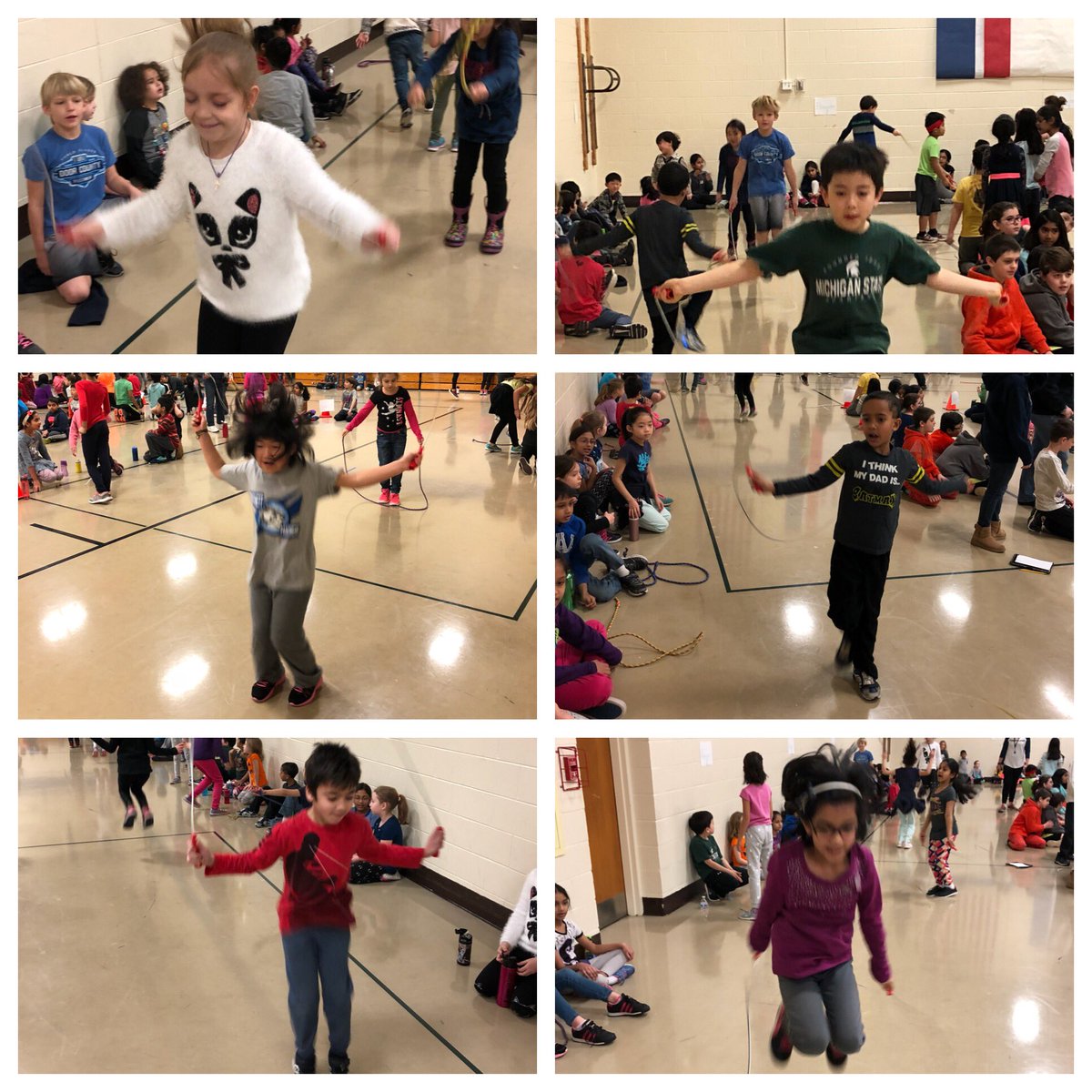 MsAhearnPES's tweet photo. We’re jumping our hearts out! Sami we’ll miss you! #samislastday ☹️#PESpride #d102learns https://t.co/mFnJIrQkja