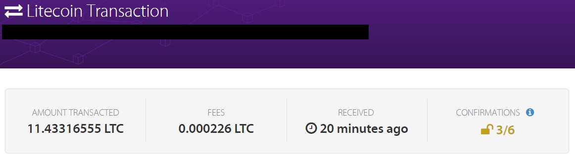 XRBNano's tweet photo. It's been a while I didn't transfer $LTC because I was used to with $NANO (instant, fee less, decentralized). Look at that picture below! Waiting 20 min. for 3/6 confirmations, how could it be realistic to be used in day to day transactions with merchants?
#Nano is the solution https://t.co/OJeOq4fwMv