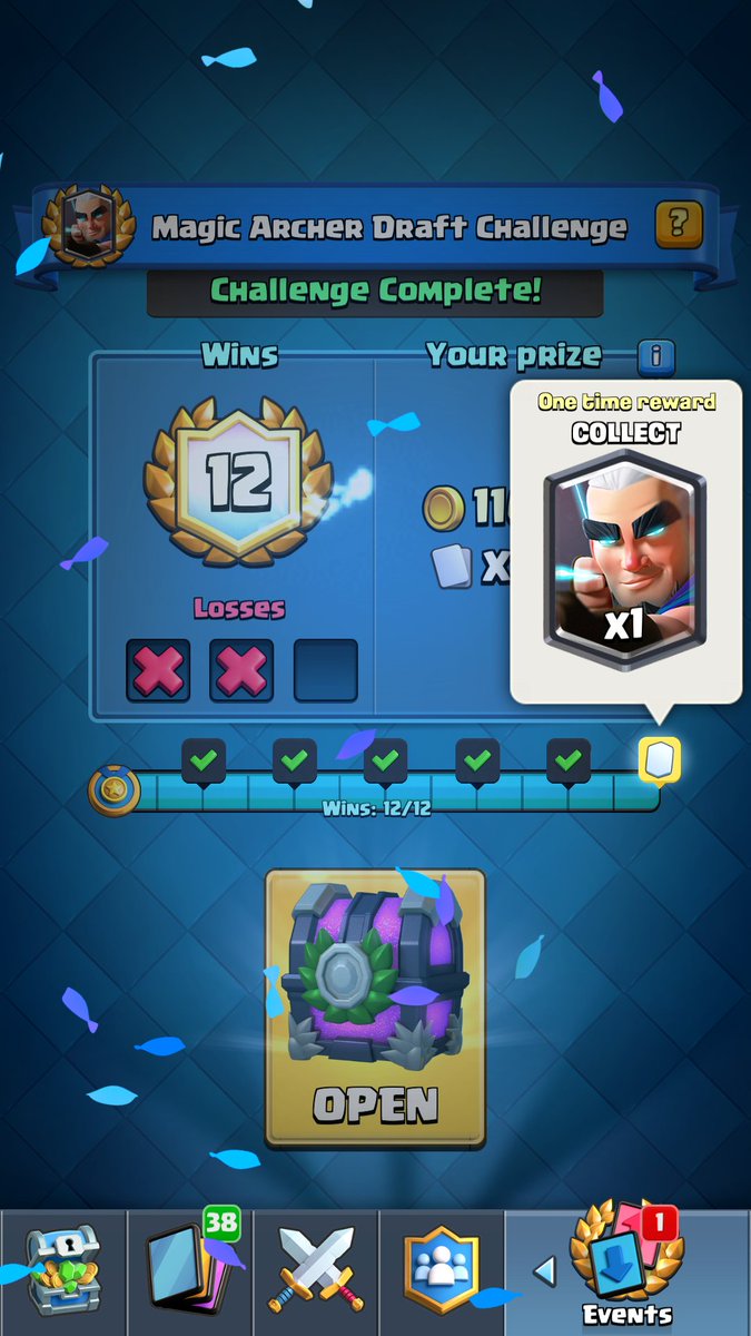 S17_TM's tweet photo. Welcome to arena Magical Archer 🏹 😍 👑 #ClashRoyale #draftchallenge @MegaIndiaCr https://t.co/9D1wzbZjHQ