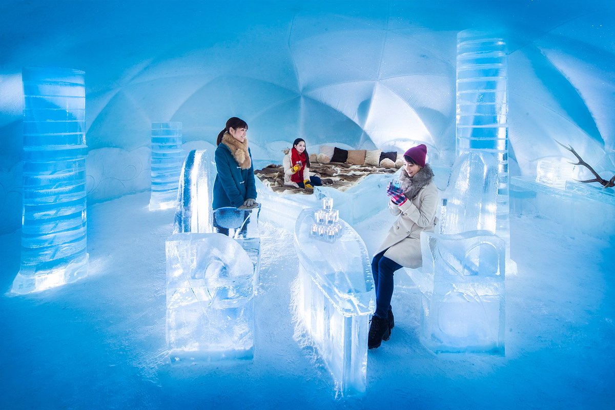 Hoshino_Resorts's tweet photo. Fancy afternoon tea at an ice table with ice chairs? Head to Tomamu in Hokkaido! βοΈβ https://t.co/FNmIWdO2BU #Hoshinoresorts #Come2Japan #Stay4fun #Tomamu #Hokkaido #Tea #IceVillage #Icechairs https://t.co/zHOB3VVQOh