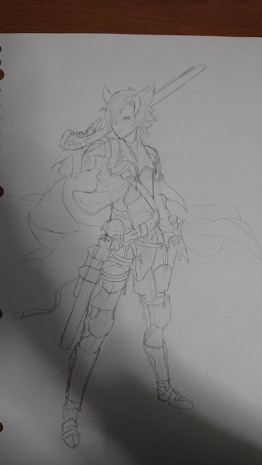 模写だけど人生で初めて描いたんじゃないかっていう男キャラ(ユーステス)
そのうち自分で一から構図考えて描いてみたい
#イラスト #模写 #グラブル 