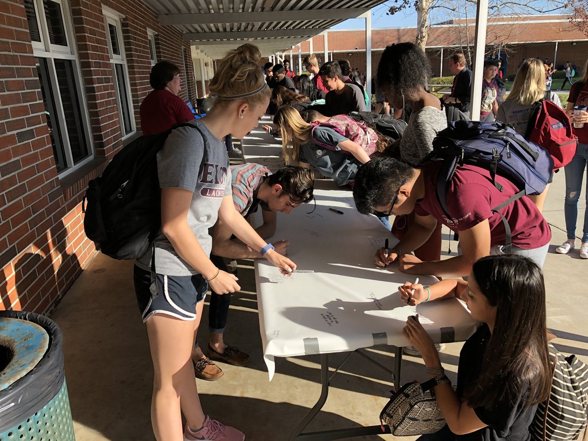 LymanHighSchool's tweet photo. From your Lyman High School Family, @DouglasHigh, we are thinking about you, your families, your staff, and your community. #BeKind #EveryoneMatters #StayStrong #BurgandyAndSilverStrong https://t.co/bKvtMrt2j9