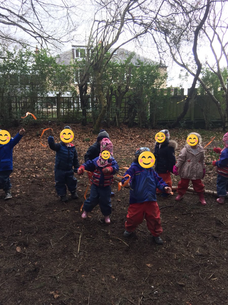 MossheadPre's tweet photo. Chinese New Year. We tied ribbon onto sticks and practised Chinese dancing. We watched how the ribbon moved in the wind too.@CreativeSTAR @BBCScotLearn @Muddyfaces https://t.co/hZUw4RY2R9